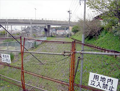 西鉄北九州線・折尾東口〜陣の原間線路跡